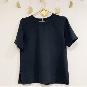 Forever21 Black Short Sleeve Blouse. Size Small.